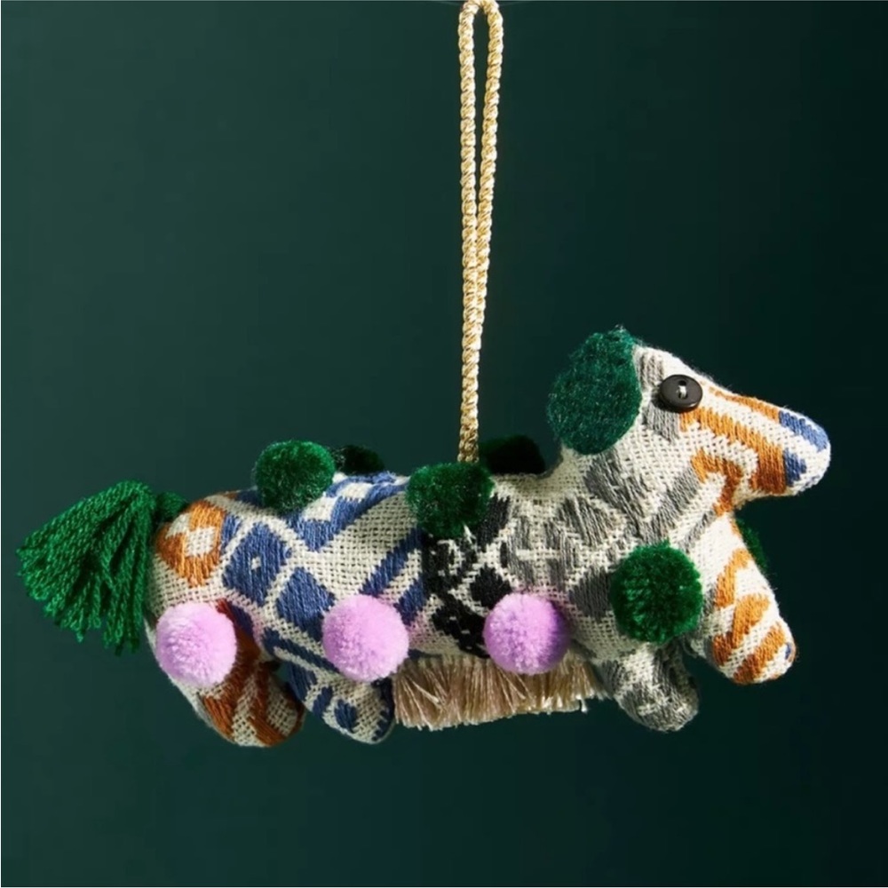 Anthropologie Gaeten Dog Pup Tree Ornament Decoration | NEW 🎄